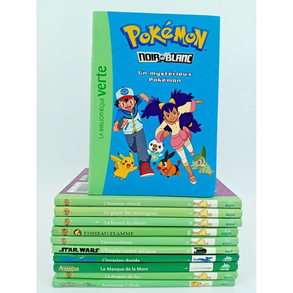 Lot of 11 Children's Books – Bibliothèque Verte Beast Quest/Pokémon/Star Wars GC